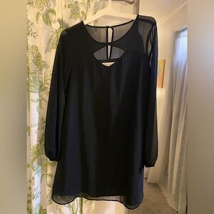 Black long sleeve dress
